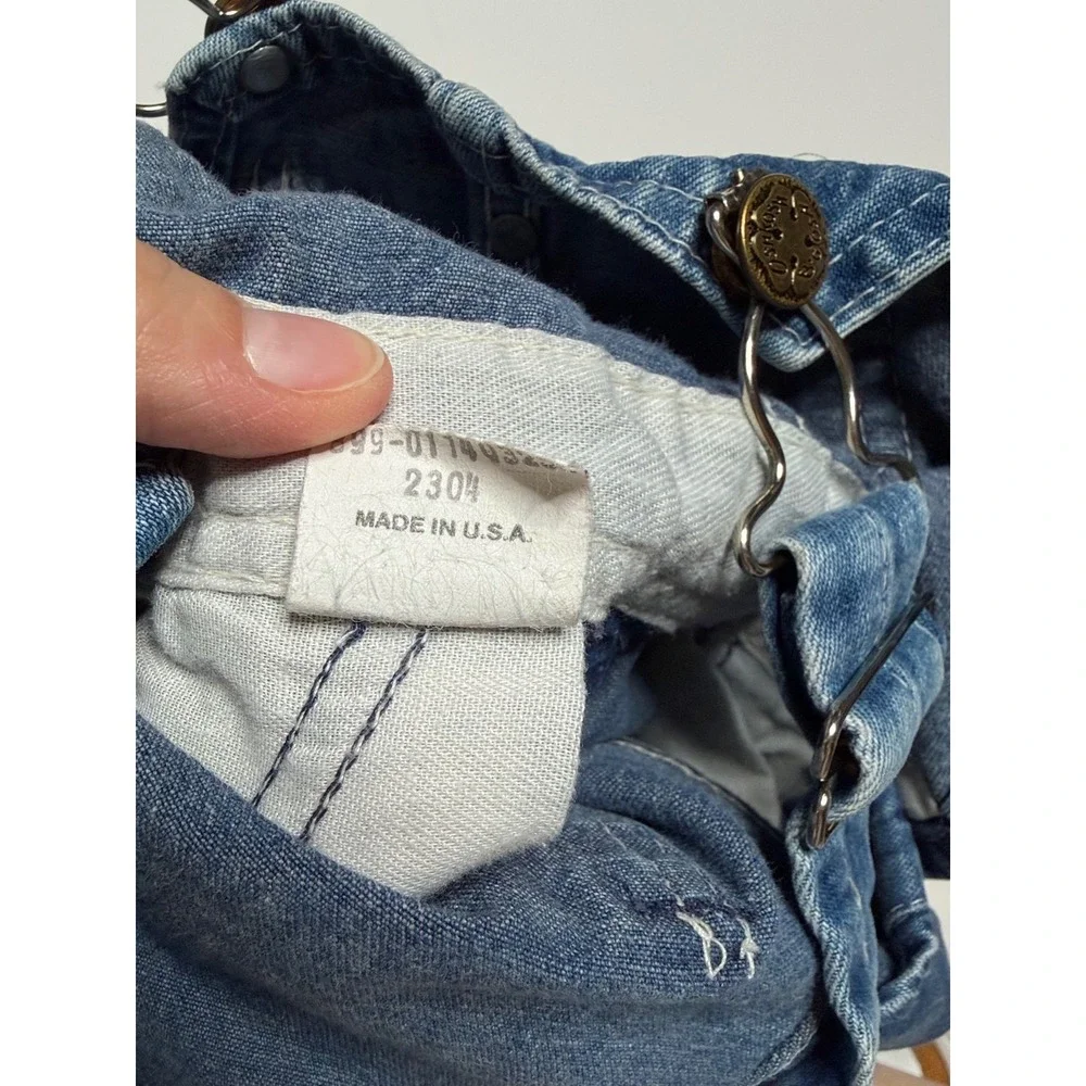 Vintage OshKosh Bgosh Kids Denim Overalls Blue Made in USA 2304 Size 2T